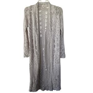 Moth Open Knit Soft Long open cardigan long sleeves size XS